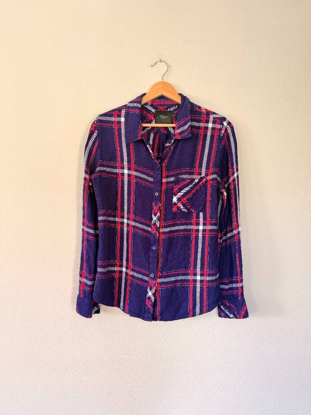 Rails Purple Pink Plaid Button Down Shirt - Sz S